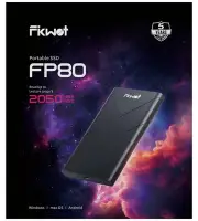 1TB External SSD, Portable SSD, Up to 2000MB/s, USB 3.2 Gen2x2 External Solid...