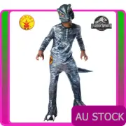 Boys Jurassic World 2 T Rex Costume Dinosaur Velociraptor Blue T-rex Kids Child