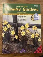 Plaid Country Gardens Folk Art Garden Craft Book Barb Fudge