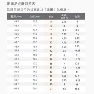 點睛品 心形四葉草黃金戒指 _計價黃金