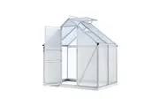 Greenhouse Aluminium Polycarbonate Premium Garden Storage Shed 1.3Mx1.9Mx2.0M
