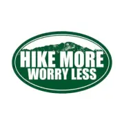 Oval Hike More Worry Less Sticker