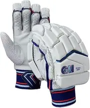 Gunn & Moore GM Cricket Batting Gloves | Mana 909 | Engineered Offset Finger Splits | Calf Leather Palm | Youth & Adult Sizes Right or Left Handed | 1 Pair