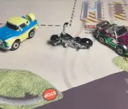 MicroMachines Scaled Harley (black/chrome) OTHER VEHICLES NOT INCLUDED