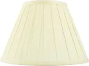 Amy Decorative Tapered Empire Drum Table Lampshade E27/B22 Light Shade in Cream Fabric 12 Inch