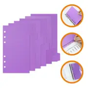 6 Sheets Notebook Reusable Binder Page Dividers Friends Replace Divider