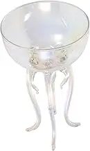 LAPYAPPE Glass Octopus Shape Goblet Creative Jellyfish Design Wine Cup for Weddings Bars Parties Cocktail Glassware Unique Decorative Drinkware