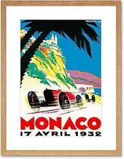 Sport Ad Monaco Grand Prix 1932 Picture Framed Wall Art Print