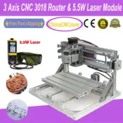 3Axis CNC3018 DIY Router Engraving Milling Machine Engraver & 5.5W Laser module