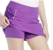 Adidas Golf NWT ClimaCool Purple Stretch Skort Skirt Active Geometric Size 6