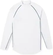 シーケンシャル(Sequential) Compression Undershirt, All Seasons, Long Sleeve, High Neck, Men's Underwear, White/Blue