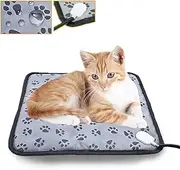 Pet Electric Heating Mat, Electric Heating Bed Mats for Dog and Cat in Winter, Electric Heating Pad for Pets, 45 x 45 cm with Three Gear Adjustment, Waterproof, Scratch-Proof and Tear Resistant