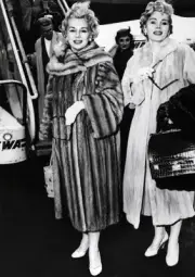The sisters Gabor Eva Zsa Zsa arrive New York airport from Los Ang- 1950s Photo