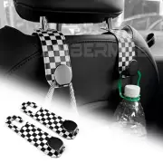 Car Seat Back Hook Checkered For Mini Aceman J05 Countryman U25 J01 EV 2024-2025