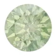 Vir Jewels Certified 0.52 CT SI1 Clarity Round Cut Loose Light Green Diamond