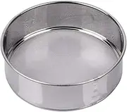 AMPSEVEN Flour Sifter for Baking - 60 Mesh Stainless Steel 6inch Small Tamis Round Sifter,Mini Fine Mesh Flour Sieve(6 Inch, 60m Mesh)