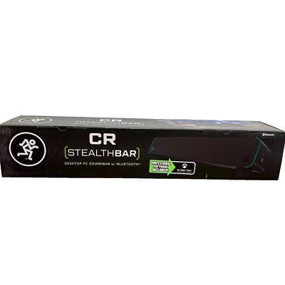 Mackie CR STEALTHBAR Desktop Soundbar with Bluetooth - Black/Green