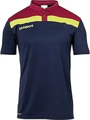 [uhlsport] Kid's Offense 23 Children's Polo, Navy/Bordeaux/Fluo Yellow, 152