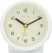 Alarm Clock Alarm Clock Silent Non Ticking Simple Design Battery Operated with Night Light for Bedroom Bedside Living Room Desk Shelf Bedside Alarm Clock(White) Aqiong
