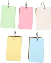 LOPUNER 10pcs Portable Blank Flashcards Multi Function Notepads for Study and Organization Writing Cards for School DIY Projects
