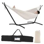 Double Hammock with Stand Included 450lb Capacity Space Saving Steel