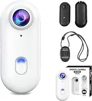 Stallion Frames Body Camera, Stallionframes Wearable Magnetic Body Camera, with Waterproof Case, Audio & Video Recording, for Cycling, Diving, Pet, Vlogging (White,1080P,Standard)