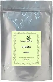 99% Biotin Powder（Vitamin H,coenzyme R,Vitamin B7） (100 grams)