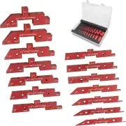 HFS(R)14 pc Router Table Setup Bars Setup Blocks Height Gauge Set Aluminum Alloy