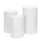 3pcs Round Plinth Cylinder Pedestal Stand Wedding Decor Cake Flower Display