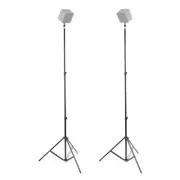 2 PCS 75"/190cm Adjustable VR Light Stand f/ HTC VIVE +1/4 Screw Ball Head