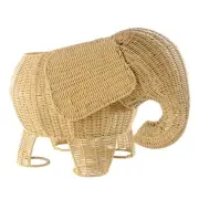 Kaplan Early Learning Elephant Washable Wicker Floor Basket
