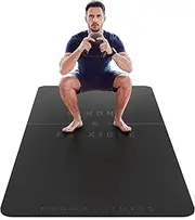 Large Exercise Mat - Extra Wide & Extra Thick Yoga Mat for Men & Women (183cm x 80cm x 10mm) - TPE Fitness Non Slip Gym Mat for Home HIIT Workouts, Pilates, Gymnastics