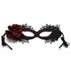 Eye Mask Party Cosplay Props Half Face Mask Blindfold With Flower Mash