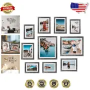 Assorted Antique Silver Frames - Includes Wall & Tabletop Displays for 10 Photos