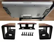 Zulu Supply Under Desk Laptop Mount Holder, Aluminum Shelf Holder for Laptop,...