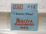 Bulova 7AK - Watch Part #13 - Ratchet Wheel - Factory Replacement / Repair