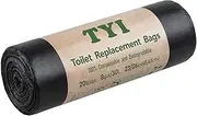 【Upgrade】Portable Toilet Bags for Camping, 20 Count Toilet Replacement Bags, 8 Gallon, 30 Liter, 100% Biodegradeable for Use with 5 Gallon Bucket, BPI & OK compost INDUSTRIAL Certified