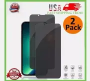 2x iPhone 16 15 Pro Max 14 13 12 11 Plus Privacy Tempered Glass Screen Protector