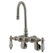 Elements Of Design DT0818CL Double Handle Wall Mounted Clawfoot - Nickel