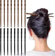 16Hanade Wonircks Reo Wooden ir Sticks Traditial Chinese The Bamboo Shape Hair Chopsticks for men Pin HrSticks forair ssies