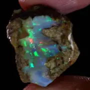 24.90 Ct Amazing Ethiopian "Play-Of-Color" Fire Opal Rough 100% Natural Gemstone