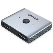 Unitek V1163A HDMI Bi-directional Switch. Supports up to 8K 60Hz UHD. Supports 2-in-1-Out & 1 -in-2-Out.Aluminium Housing with LED Indicator. Plug & Play. [V1163A]
