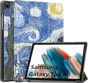 [LANHOMEX] Case for Samsung Galaxy Tab A9 Plus 11 inch(SM-X210/SM-X216/SM-218), Quality PU Leather,Triple fold Bracket Function，Galaxy Tab A9 Plus Cover case,Beautiful, Ultra-Lightweight.(Starry Sky)