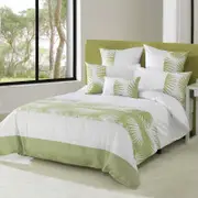 Bianca Sainsbury Pistachio Quilt Cover Set Queen