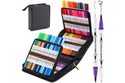 100 Water-Based Coloring Markers for Adult Coloring Books