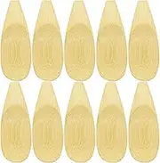10PCS Mini Wooden Spoons, Small Wooden Salt Spoons with Short Handle Craft Bamboo Salt Spoons for Honey, Coffee, Cooking, Tea, Sugar, Salt, Jam, Mustard, Ice Cream