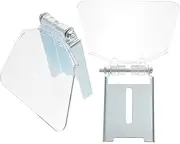 LIFKOME 2pcs Bench Guard Plate for Grinder Eye Plate Stainless Steel Bench Guard for Table Grinders Safety Protection