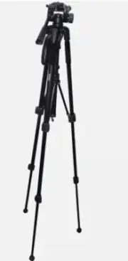 VIVITAR VIV-VPT-2457 Professional Tripod with 3-Way Fluid Pan Head (57 Inches...