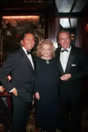 Fashion Designer Valentino Actress Jeanne Moreau And Actor Alain D- Old Photo