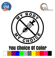 5.5inch Just Say No to Decal Window Sticker Anti Vax Kids Health Poison